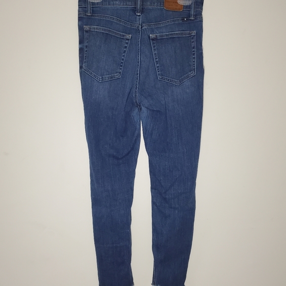 Lucky Brand Bridgette Skinny Size 6/28 Medium Wash Raw Hem High Rise - Picture 4 of 10